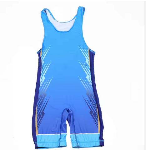 wrestling singlet (blue / red)