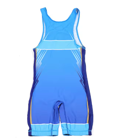 wrestling singlet (blue / red)