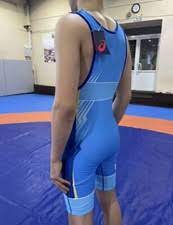 wrestling singlet (blue / red)