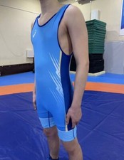 wrestling singlet (blue / red)